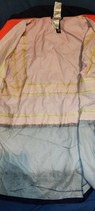 Chaqueta 2XL Impermeable Velilla Naranja/Negra
