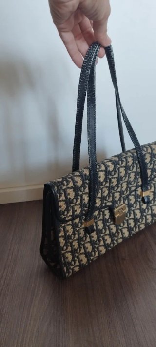 Bolso Christian Dior Vintage Beige y Negro