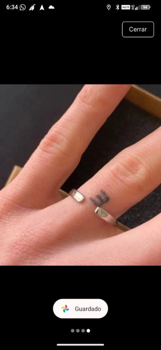 Anillo Bañado Plata 925 Ajustable