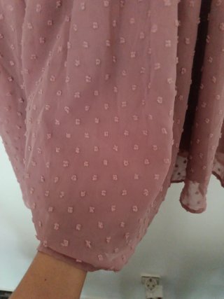 Vestido rosa elegante talla única