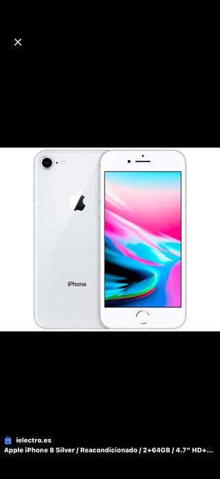 iPhone 8 Silver 64GB de Segunda mano por 150 EUR en Balaguer