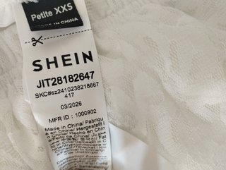 Pantalón Shein encaje blanco XXS