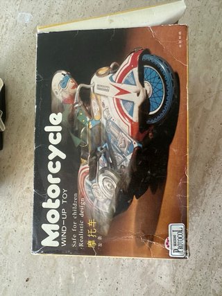 Juguete Moto Motorcycle Rider" modelo MS702 1960