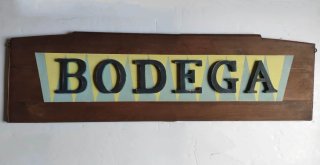 Cartel Bodega Madera
