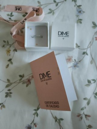 Anillo fino plata Dime que me quieres Talla 10