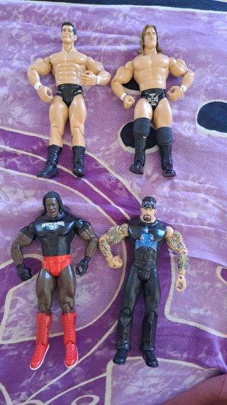 Lotto 4 Action Figure WWE Wrestling Jakks Pacific