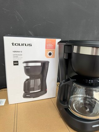 Cafetera Taurus Verona 12 Tazas Negra