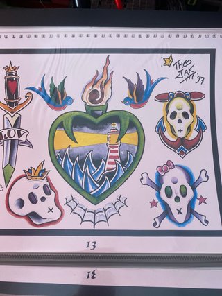 Blocks dibujo clasicos para tatuadores o dibujante
