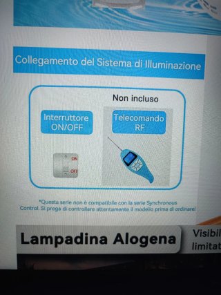 Lampada LED RGB Sommergibile Interruttore