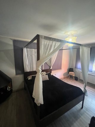 Cama Matrimonio Dosel con Colchón