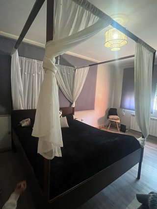 Cama Matrimonio Dosel con Colchón