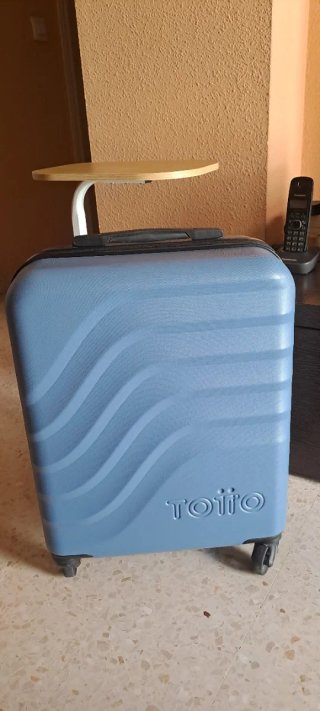 Maleta de mano Totto azul/gris