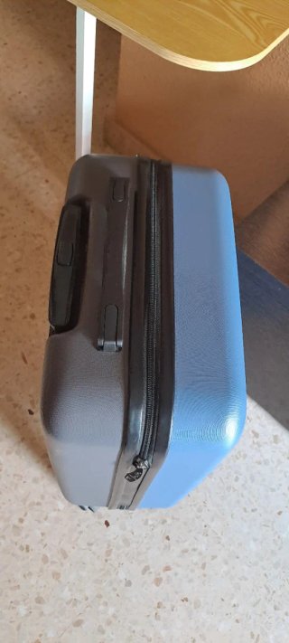 Maleta de mano Totto azul/gris