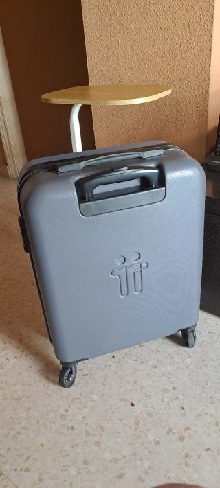 Maleta de mano Totto azul/gris