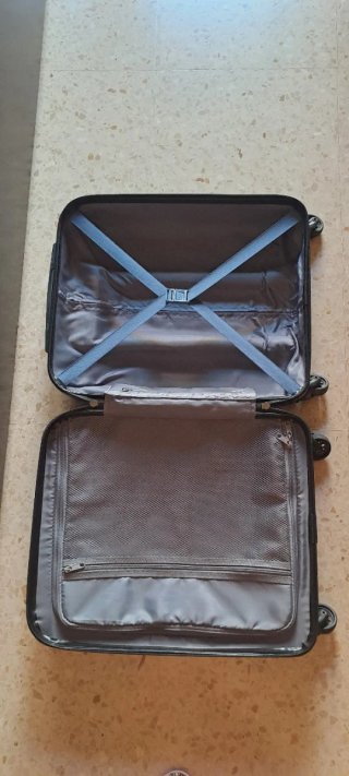 Maleta de mano Totto azul/gris