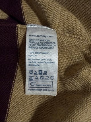 Jersey Tommy Hilfiger Rayas Beige y Marrón