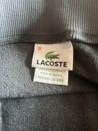 Falda Tenis Lacoste Gris y Blanca