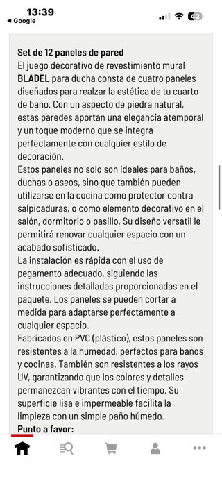 12 Paneles PVC Revestimiento Pared 120x60cm
