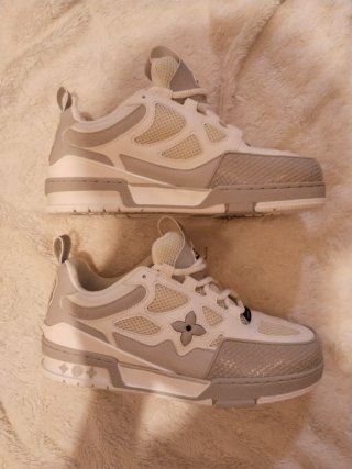 Zapatillas Louis Vuitton Skate Plata/Blanco