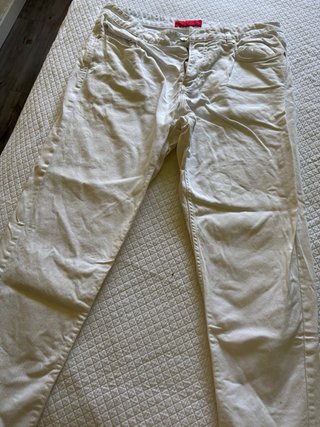 Pantalón Blanco vaquero Carolina Herrera. 2 usos
