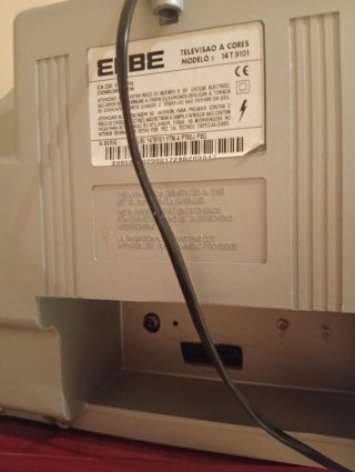 Televisor Elbe pequeño antiguo plata