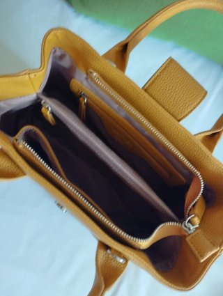 Bolso MATTIES amarillo mostaza.