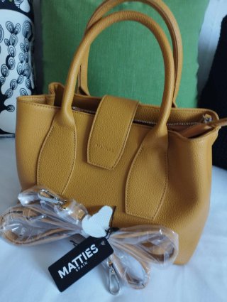 Bolso MATTIES amarillo mostaza.
