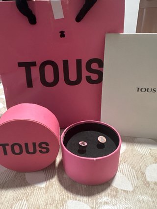Pendientes Tous Oro Rosa y Perla