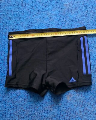 Bañador bóxer Adidas negro y azul