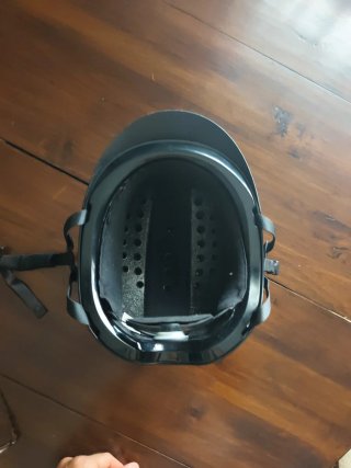 Casco de equitación negro
