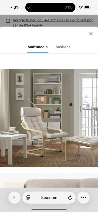 Poltrona Poäng IKEA Beige