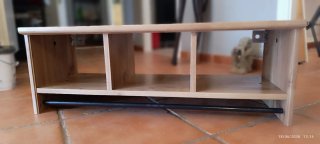 Estantería Perchero Recibidor Madera y Metal
