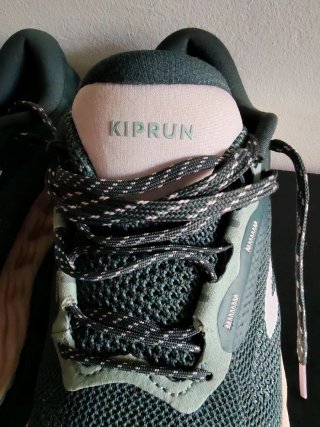 Zapatillas running grises y rosas talla 38