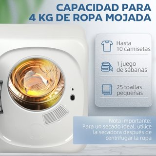 Secadora Evacuación 4KG 800W