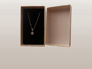 Collana con pendente Moissanite GRA