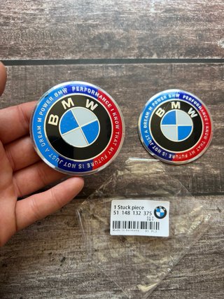 2 EMBLEMAS BMW M POWER PERFORMANCE R1200 R1250 GS