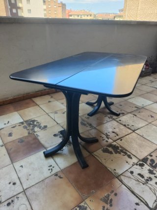 Mesa comedor extensible madera negra SOLO RECOGER