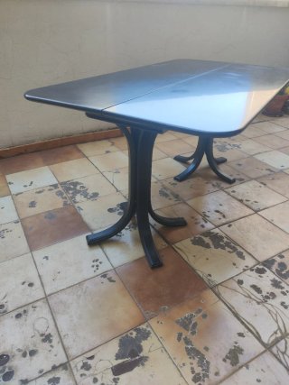 Mesa comedor extensible madera negra SOLO RECOGER