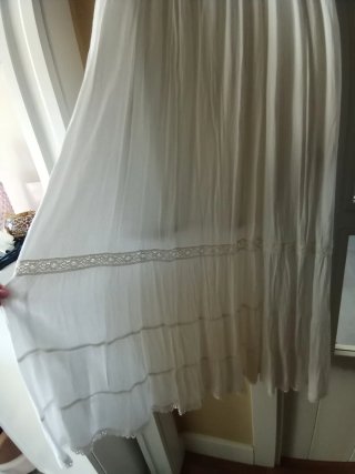 Vestido blanco estilo ibicenco
