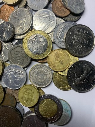 Lotto 180 monete vintage miste Come da foto