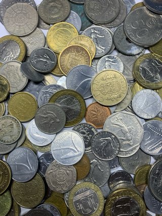 Lotto 180 monete vintage miste Come da foto