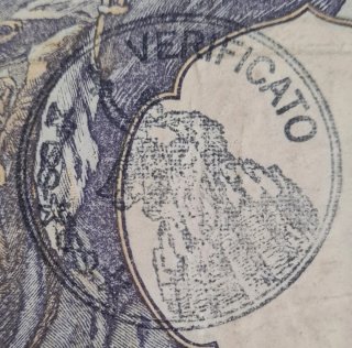 MONTENEGRO 100 Dinari 1929/1941  Timbro Verificato