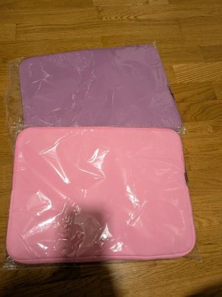 2 custodie portatili 15 pollici rosa e lilla