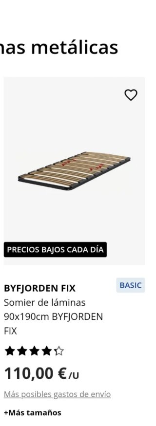 Estructura de cama y somier