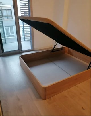 Canapé abatible madera y tela