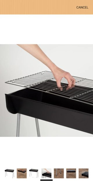Barbacoa de carbon de acero
