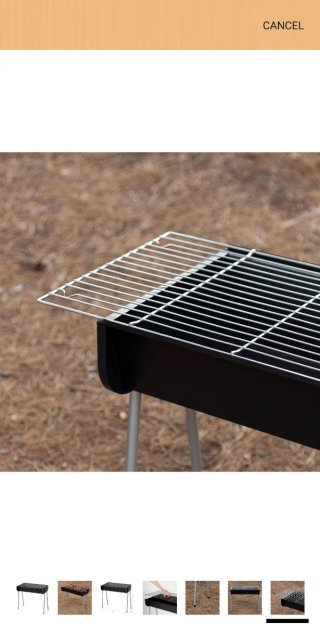 Barbacoa de carbon de acero