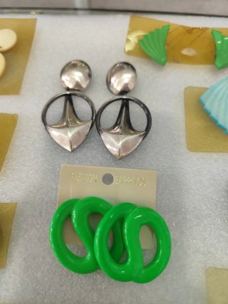 Pendientes vintage años 80 Lote