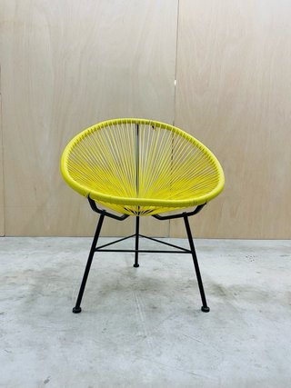 Sillón Acapulco Amarillo y Negro