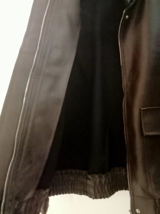 Chaqueta bomber efecto piel Shein marrón